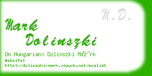 mark dolinszki business card